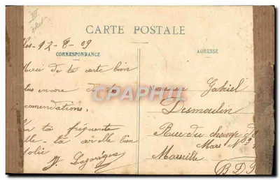 Femme en costume bethmalaisé — Type de Bethmalaise près Castillon — Faure et ses Fils, éditeurs, St-Girons (Ariège) — Verso