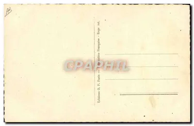 Mała dziewczynka w sukni z falbankami — Wydawca O.P. Paris — Rewers