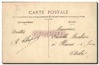 Versalles — La Orangería — editor no visible, número de serie ilegible — Reverso