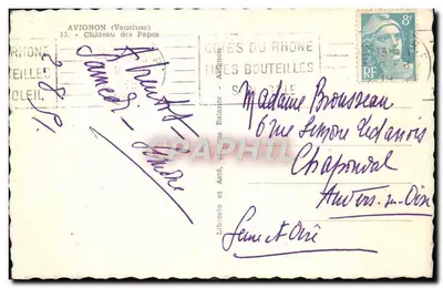 Avignon - Kasteel van de Pausen — uitgever Foco Bo — Achterkant