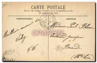 Vichy — Fonte Grande-Grille — C.D. — Verso