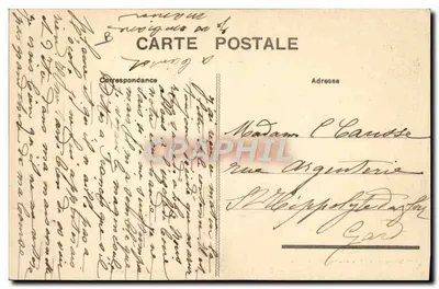 Lamalou-les-Bains — Estabelecimento termal — Uma piscina de luxo — Delestaing, fot., Bedarieux-Lamalou-les-Bains — Verso