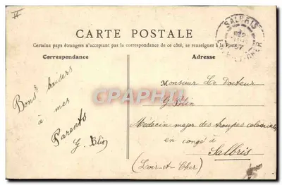 Vichy — Fonte do Parque — B. F., Paris — Verso