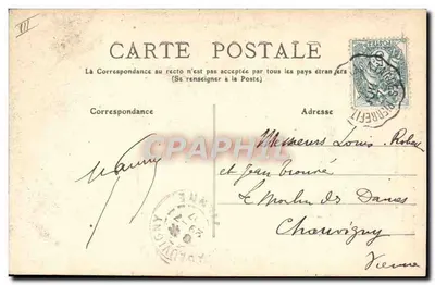 Cauterets — Zakład termalny Raillière i Dolina Géret — Wydawca Couget, Cauterets — Rewers