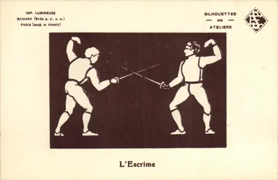 A Esgrima — Silhuetas dos Ateliers Radiana — Paris (Made in France)