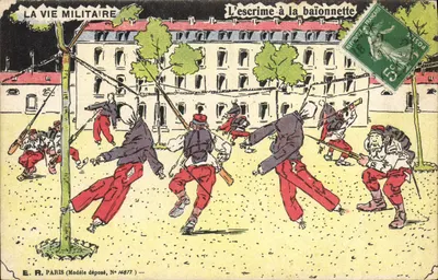 A esgrima com baioneta — A vida militar — E.R. Paris, N° 14877