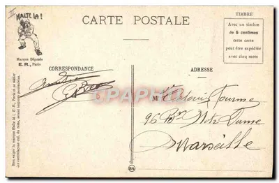 A esgrima com baioneta — A vida militar — E.R. Paris, N° 14877 — Verso