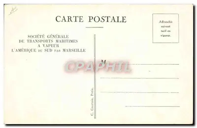 Cabine de 2ª classe para 2 lugares — S.G.T.M — editada por C. Courtois, Paris — Verso