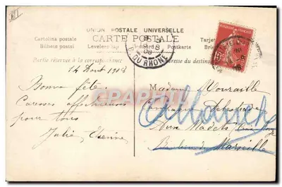 Marie — kolorowana karta pocztowa — Union Postale Universelle, nr 2046 — Rewers