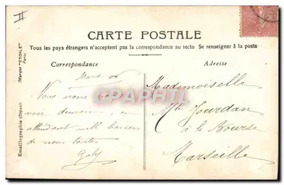 Marguerite — Karta pocztowa Art Nouveau — Marke "ETOILE" Paris — Rewers