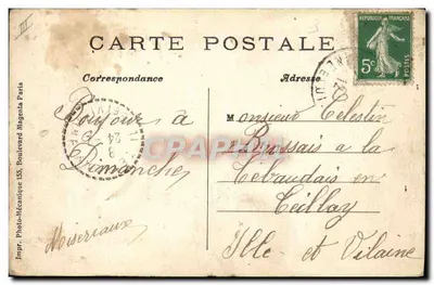 PARIS — Jardin des Plantes — Museum d'Histoire Naturelle, Le Diplodocus (long 27 mètres) — Offert par M. Carnegie — Rewers