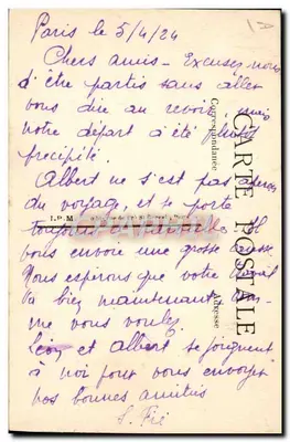 Leeuw en leeuwin van Afrika — Tuin van de Planten — Parijs — n° 302 — Achterkant