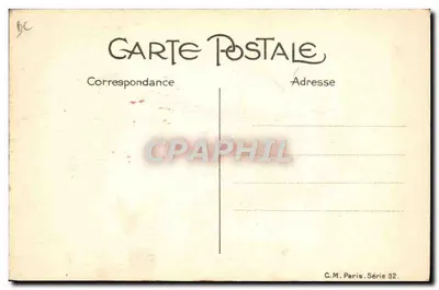 A Moda! — Ilustração feminina em traje de moda — C.M. Paris Série 32 — Verso