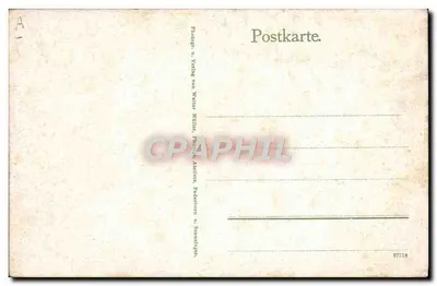 Prisioneiros de guerra escoceses — em traje nacional — editor Walter Müller, Paderborn — Verso