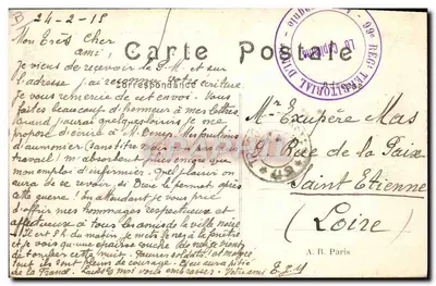 Interrogatie van Duitse gevangenen in Hoog-Elzas — A.R. n°324 — Achterkant