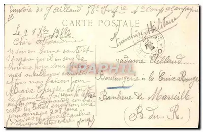 Prisioneiros Alemães em Reims — A Guerra de 1914 — L. C. H. Paris — Verso
