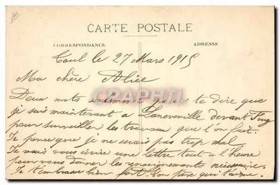 Os Alemães retornam presos a Furnes, província da Flandres Ocidental — Guerra Moderna 1914 (Série III) — Editor: BOURJONCHICIE — Verso