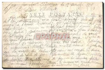 Interrogatório de um oficial Alemão espião — EM ALTA-ALSAÇA — A Grande Guerra 1914-15 — Verso