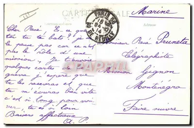 Prisonniers Allemands enterrant leurs morts — 1914 — Série 10 — Éditeur B.D. — Verso