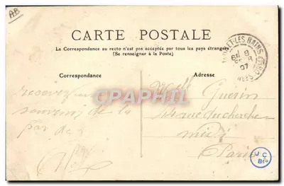 Mulher em traje catalão — Pirineus-Orientais — editor Jolé Grandi, Perpignan — Verso