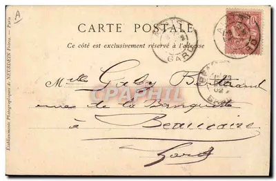 Perpignan — Tipos de Catalanas — Livraria BRUN Frères — Verso