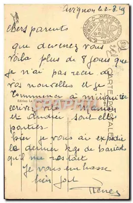 Avignon - La Tour Campagne et la Cathédrale — éditeur IMPRIMÉ SUR LA CARTE n° 1106 — Verso