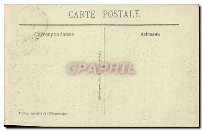 O Col de CEYSSAT no seu ninho de verde — Observatório do Puy de Dôme, n°8 — Verso