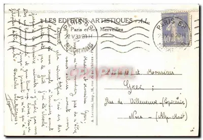 Paris - A Câmara dos Deputados — A.L. — Editor A.L. — Verso