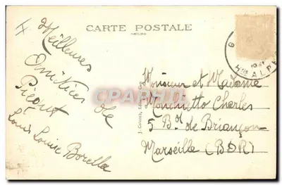 Gap (735 m.) — Praça de Verdun — Liceu e Escola Comunal — J. Colomb, Editor, Gap, n° 173 — Verso