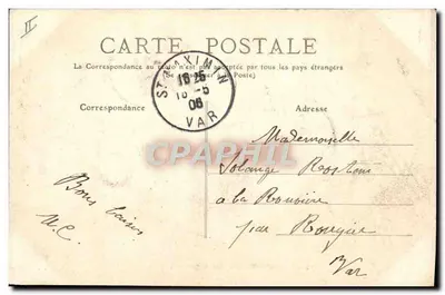 Cartolina d'epoca Tours - Scuola Thiers (Facciata sud) — M.T. L.L. — n°211 — Verso