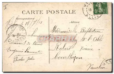 Hala Pałacu Źródeł — Vichy — wydawca V.D.C. nr 2410 — Rewers