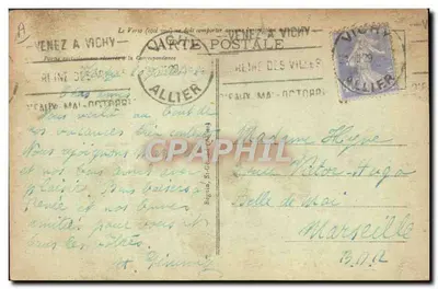 Vichy — Fonte dos Célestins — n° 389 — Verso