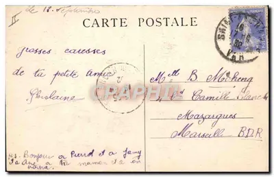 La Sainte-Baume — A Observatórios do pico de Bertagne — Photo Amiel, Salon — Verso