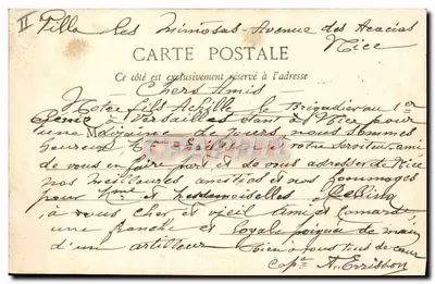 Le Sommet du Puy de Dôme en hiver — Lib. Bougé-Béal, 21 Rue de l’Ecu, Clermont-Ferrand — Verso