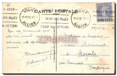 Vichy — Klub Sportowy — Pałac Golfowy — Rewers
