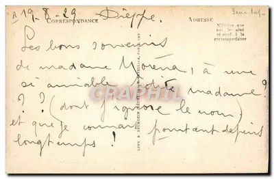 Dieppe — Embarque no navio da Inglaterra — LL — Verso