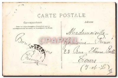 Kobieta w ogrodzie — róże i kwiaty — A.N. PARIS nr 432 — Rewers