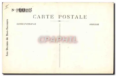 Marseille - Jardin Zoologique — widok ogrodu z aleją i odwiedzającymi — wydawca Les Dames de Bon-Secours, nr 243 — Rewers