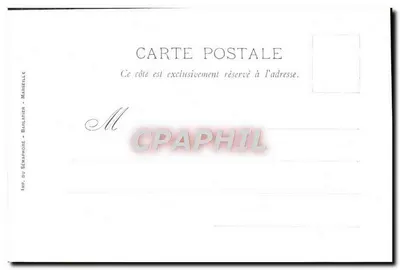 Marseille - Onze-Lieve-Vrouw van de Garde — gravure van R. Reynaud — Achterkant
