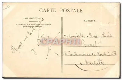 Toulon und sein Hafen — Blick auf die Küste mit einem Segelschiff — Sammlung Duret, Verlag, Nizza — Rückseite
