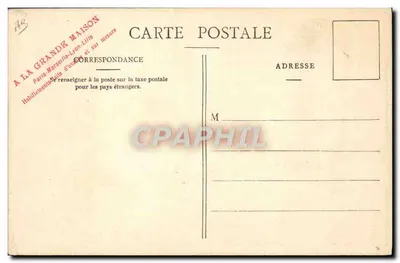 Cannes e a ilha Sainte-Marguerite — vista pintada por Casimir Raymon — editor Dorel, número de série não visível — Verso