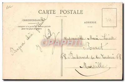 Cannes — Mont Chevalier — Coleção Durret, Nich — Verso
