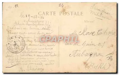 Prisioneros Alemanes en Reims — La Guerra de 1914 — L. C. H. París — Reverso