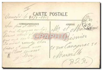 Convoi de prisioneiros alemães — Foto Branger, n° 307 — Verso