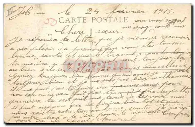 Due prigionieri tedeschi in un villaggio dell'Alta Alsazia — Edit Cardol, Belfort — Verso