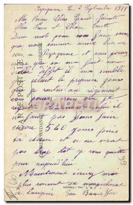 La lezione in bicicletta — Types Catalans n° 8256 — Verso