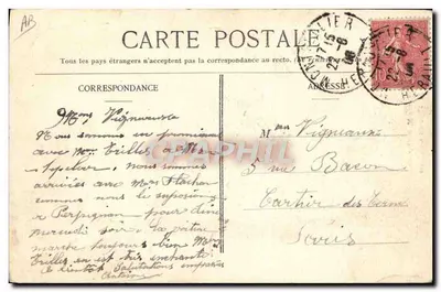 Mulher catalã — tipo catalã — J. Fau, Perpignan N. B. (Pyr.-Or.) — Verso