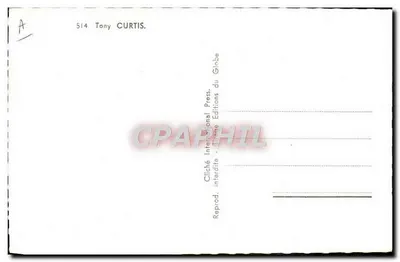 Tony Curtis — portret — Universal International, nr 514 — Rewers