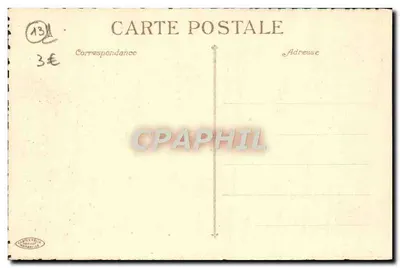 Marseille - Plac de Bourse i Pałac Bourse — Karta pocztowa CPAPHIL — Rewers