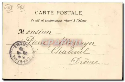Marselha — O Forte Saint-Jean — Editor desconhecido, n° 60 — Verso
